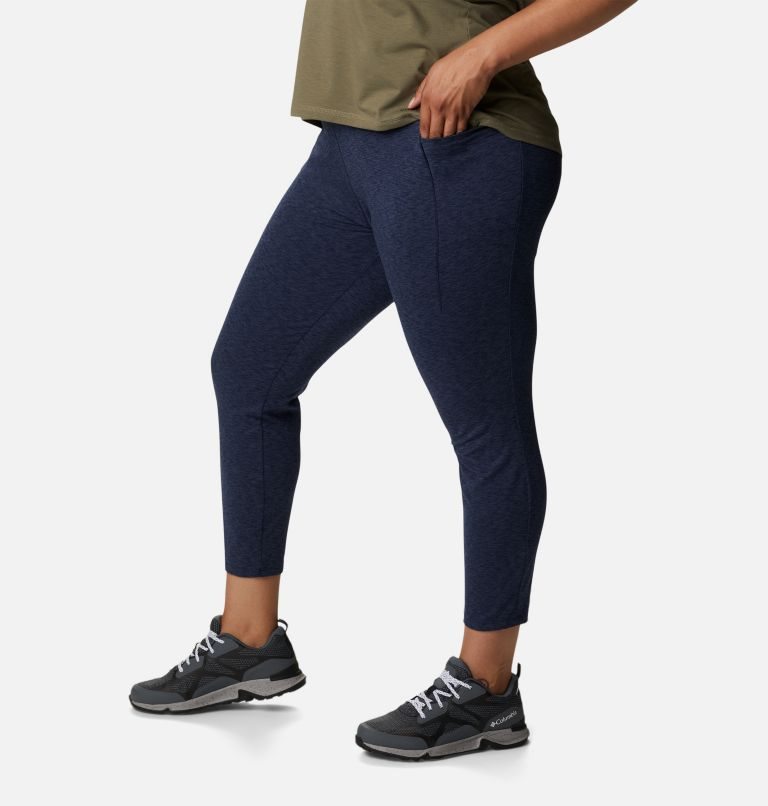 Women's Columbia Weekend Adventure 7/8 Leggings Navy | Plus Size CA-U584L